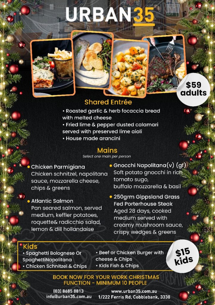 Christmas Menu